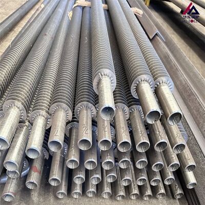 Трубчатый теплообменник с твердым спиральным оребрением, зубчатым оребрением, анти-зольным, из нержавеющей стали