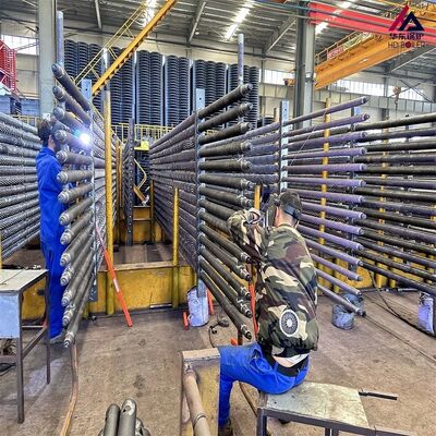 Трубчатый теплообменник с твердым спиральным оребрением, зубчатым оребрением, анти-зольным, из нержавеющей стали